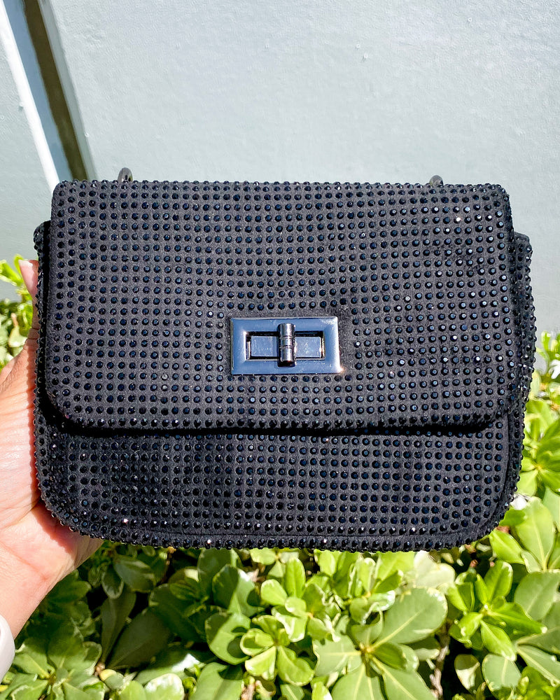 Black Crystal Handbag PS02