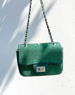 Emerald Green Crystal Handbag