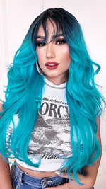 Turquoise Wig (Pre-Order 3-10 business days to ship)