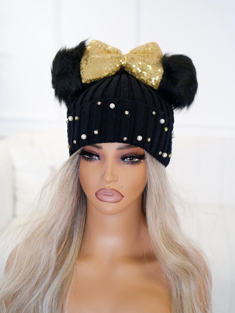 Pearly Bow Beanie BB677