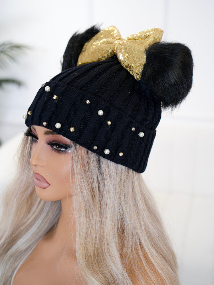 Pearly Bow Beanie BB677