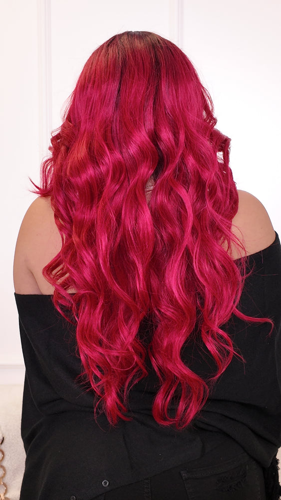Ashley Lace Front Wig (Hot Pink)