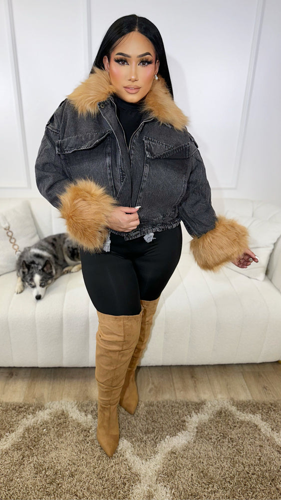 Welcome To The Show Faux Fur Jacket CL350