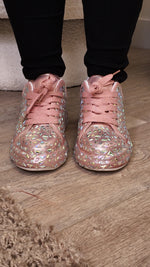 Crystal Blush Platform Sneakers SH26