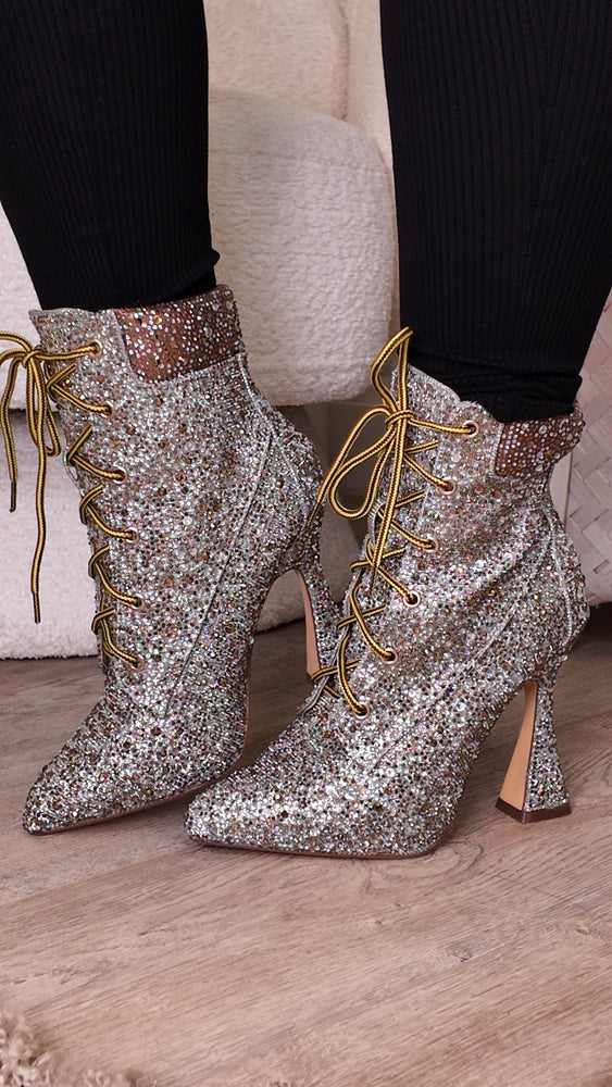 She's a Baddie Crystal Boots SH29