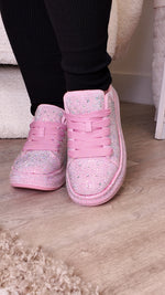 Baby Pink Platform Sneakers SH33