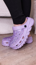 Lilac Crystal Shoes SH46