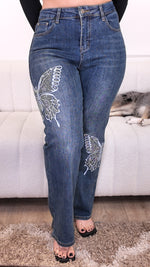 Crystal Butterfly Jeans CL83