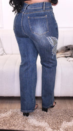 Crystal Butterfly Jeans CL83