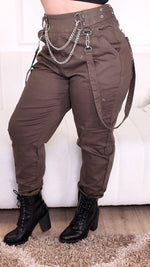 Olive Chained Pants CL335