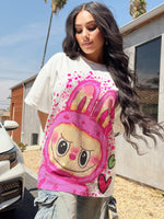 Rhinestone Lafufu Oversized Top CL1102