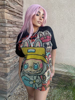 Black Rhinestones Lafufu Shirt