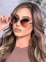 Bling Brown Butterfly Sunglasses SG95