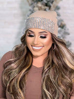 Beige Blingy Beanie BB645