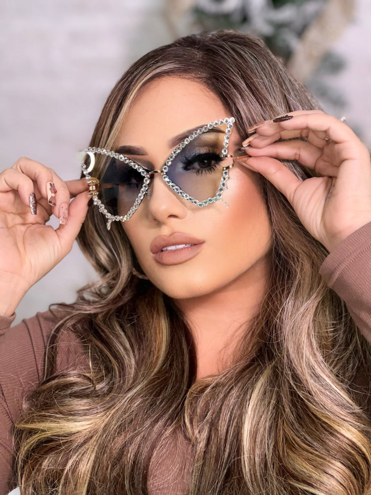 Bling Butterfly Ombre Sunglasses SG91