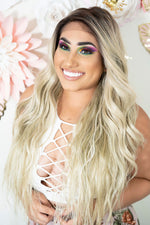Shaker Lace Front Wig (Free Part) (hints of green)