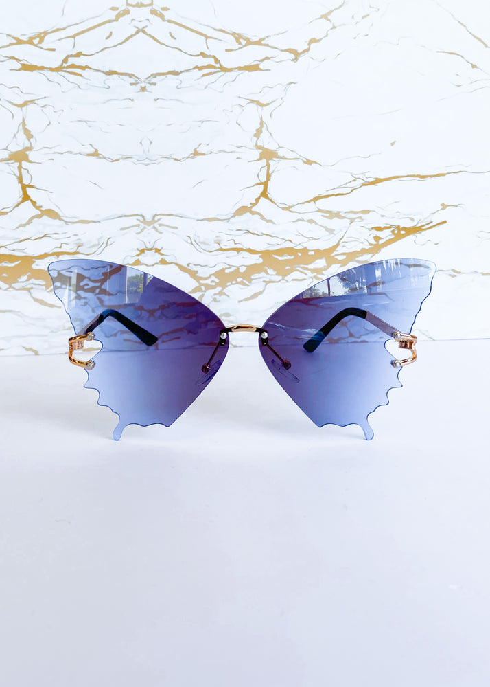 SG31 Blue Butterfly Sunglasses
