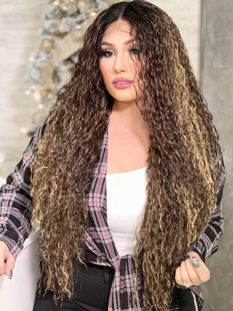 Dulce Lace Front Wig (Wet Look)